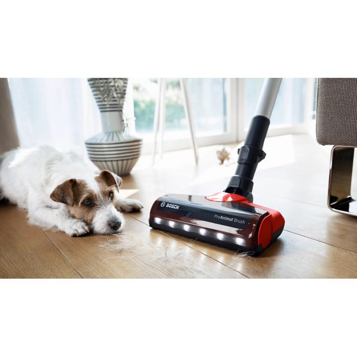 Bosch BCS711PET scopa elettrica batteria secco senza sacchetto 0.3 L nero rosso 3 Ah