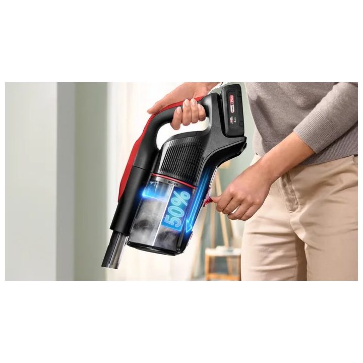 Bosch BCS1041PET scopa elettrica batteria secco HEPA senza sacchetto 0.4 L 23.5 W nero rosso 4 Ah