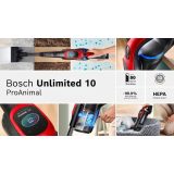 Bosch BCS1041PET scopa elettrica batteria secco HEPA senza sacchetto 0.4 L 23.5 W nero rosso 4 Ah