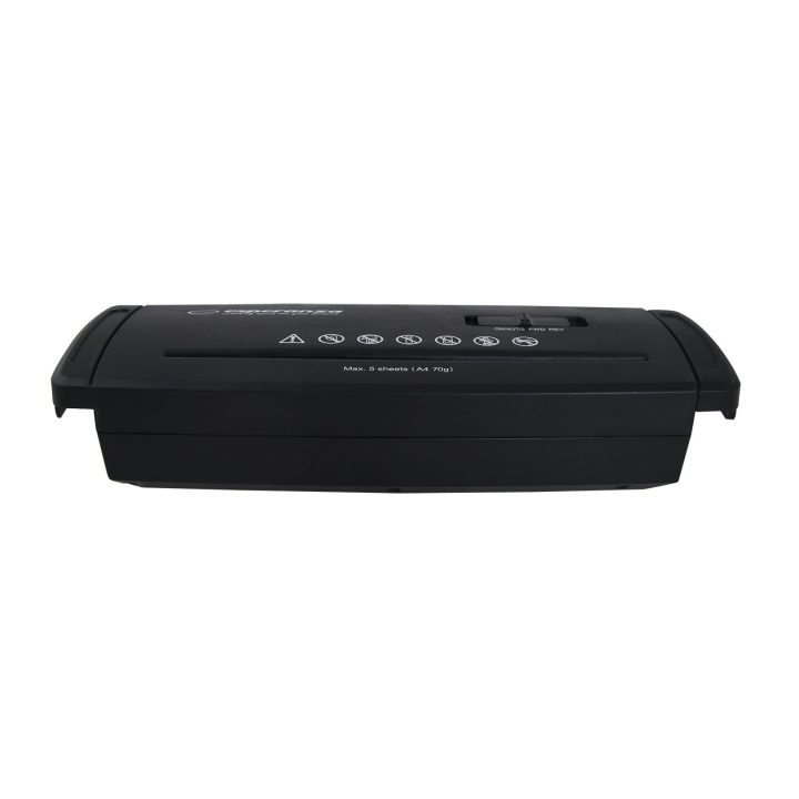 Esperanza EN104 trituratore di carta taglio a strisce 22 cm nero