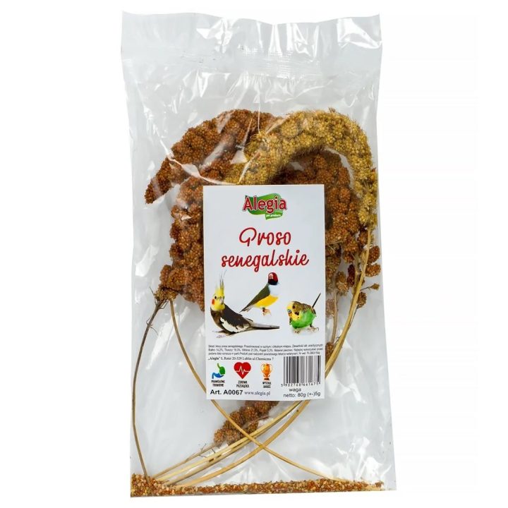 ALEGIA Senegalese Millet - snack per uccelli e roditori - 80g