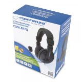 Esperanza EH103 cuffie/cuffia fascia nero