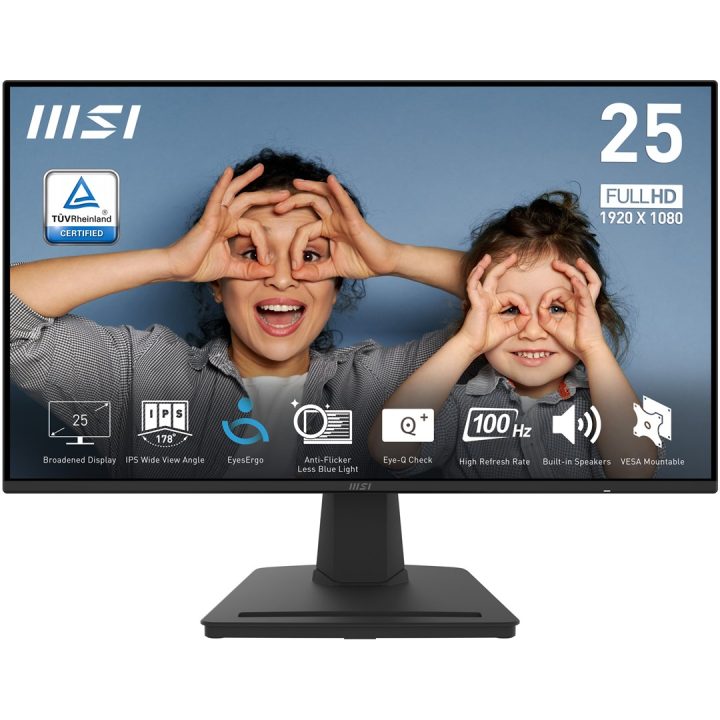 MSI PRO MP252 monitor per computer 62.2 cm (24.5 ) 1920 x 1080 pixel Full HD LED nero