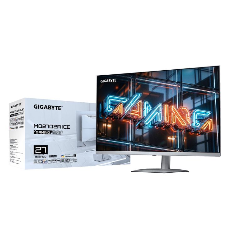 GIGABYTE MO27Q2A ICE 27" OLED 2K QHD Monitor Gaming - 2560 x 1440 280Hz 0.03ms 250 cd/m2 FreeSync Premium Pro DisplayHDR nero ve