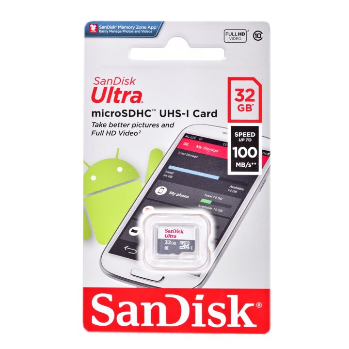 Sandisk Ultra microSDHC scheda di memoria 32 GB classe 10