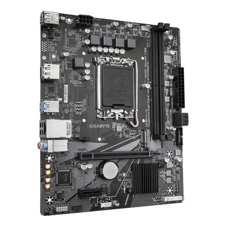GIGABYTE H610M K V2 scheda madre - processori Intel Core 14ª generazione fino a 5600MHz DDR5 1xPCIe 3.0 M.2 1GbE LAN USB 3.2 Gen