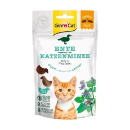 GIMCAT Crunchy Snacks Anatra con Catnip - snack per gatti – 50g