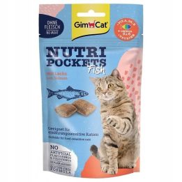GIMCAT Nutri pockets Salmone - snack per gatti - 60g