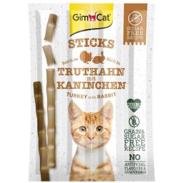 GIMCAT Sticks tacchino e coniglio - snack per gatti - 4pcs