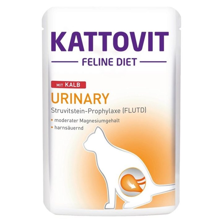 KATTOVIT Feline Diet Urinary vitello - cibo umido per gatti - 85g