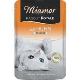 MIAMOR Ragout Royale pollo in salsa - cibo umido per gatti - 100g