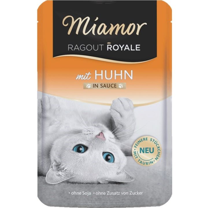 MIAMOR Ragout Royale pollo in salsa - cibo umido per gatti - 100g