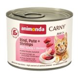 ANIMONDA Carny Adult Manzo tacchino e gamberetti - cibo umido per gatti - 200g