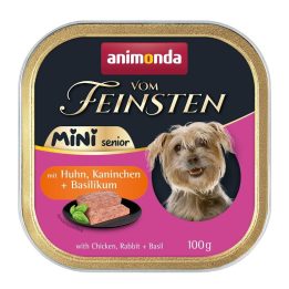 ANIMONDA Vom Feinsten Senior Mini Pollo con coniglio e basilico - cibo umido per cani - 100g