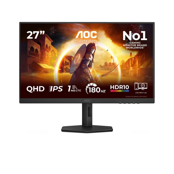 AOC G4 Q27G4XF monitor per computer 68.6 cm (27 ) 2560 x 1440 pixel Quad HD LED nero grigio