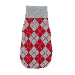 PCHEŁKA Romby Rosso - abbigliamento per cani - taglia S