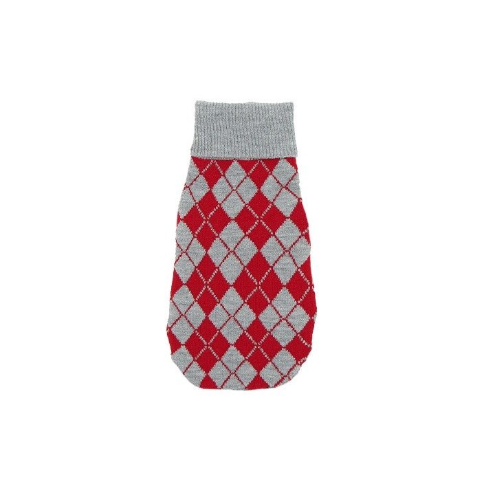 PCHEŁKA Romby Rosso - abbigliamento per cani - taglia S