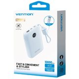 Vention 10000mAh Powerbank 2xUSB-C 1xUSB-A 22.5W blu