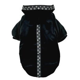 PCHEŁKA Velvet Nero - abbigliamento per cani - taglia L
