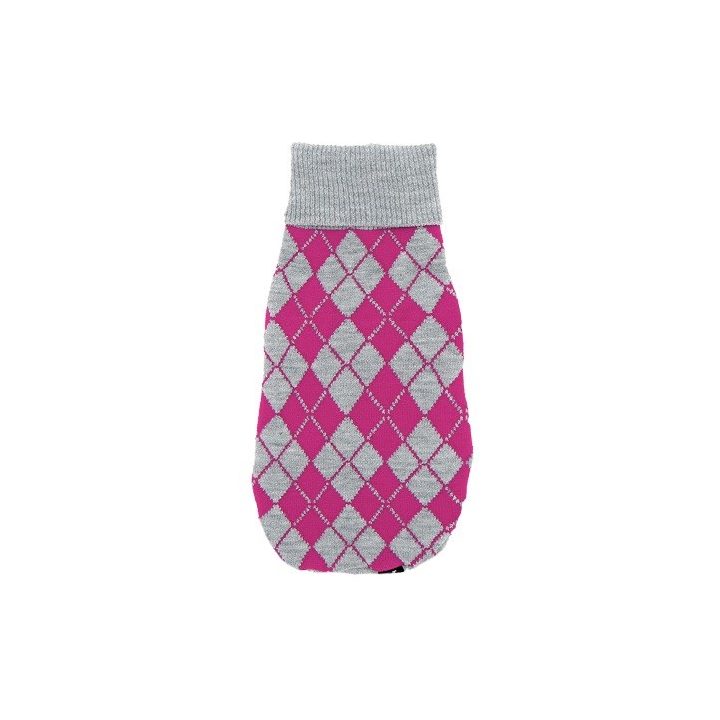 PCHEŁKA Romby Fuchsia - abbigliamento per cani - taglia XS