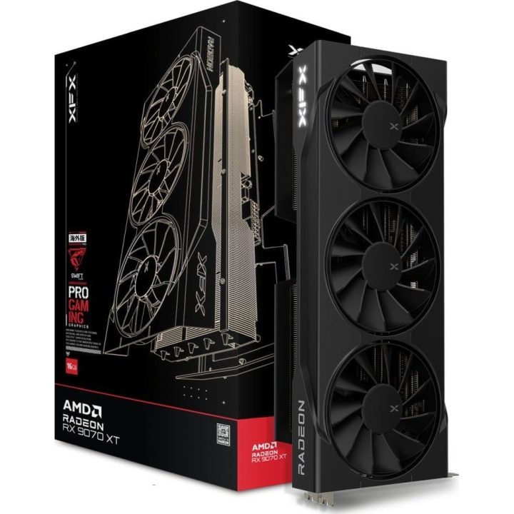 Scheda grafica. XFX Swift RX 9070XT 3-FAN Gaming E. 16G