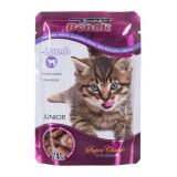 SUPER BENEK Junior Agnello in salsa - cibo umido per gatti - 100 g