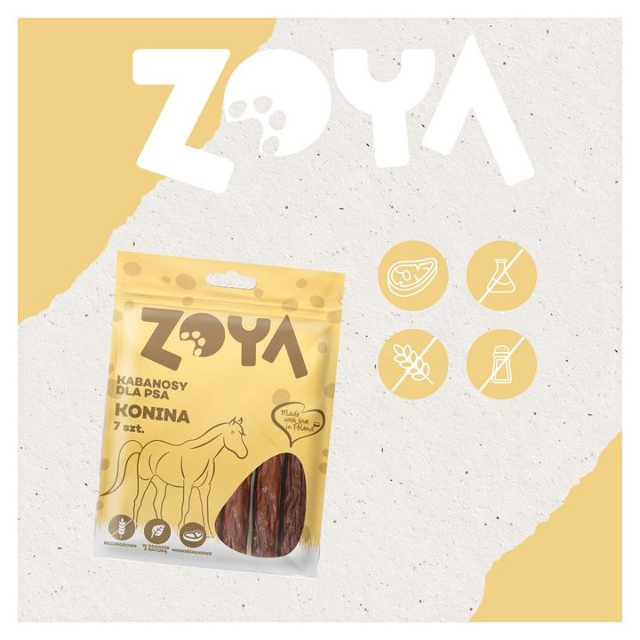 ZOYA Salsicce di cavallo - snack per cani - 7 pezzi