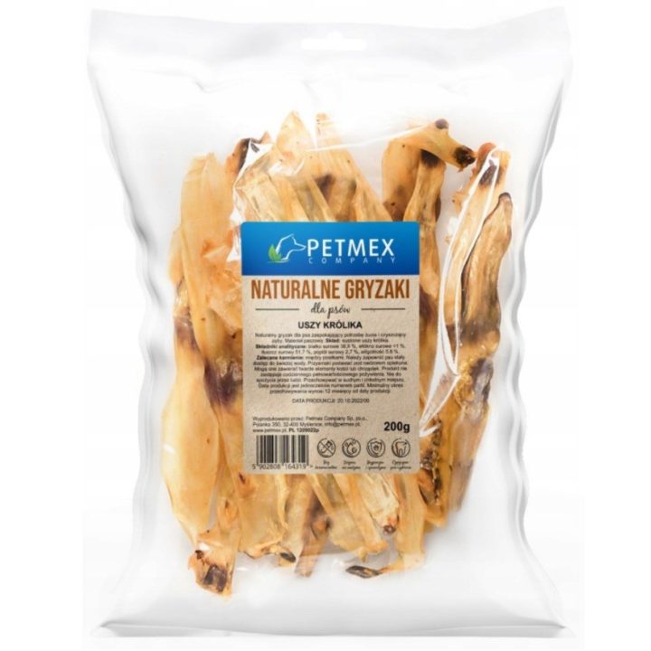 PETMEX Orecchie di coniglio - snack per cani - 200g