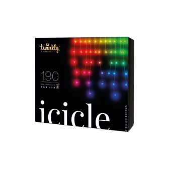 INTELLIGENTE LED ICICLES TWINKLY 190 RGB 5X0.7M