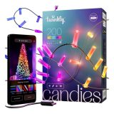 Luci di Natale Twinkly Candies LED TWKC200RGB-G forma candela