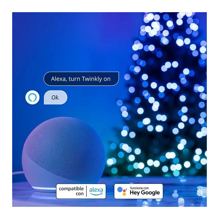 Luci di Natale Twinkly Candies LED TWKC200RGB-G forma candela