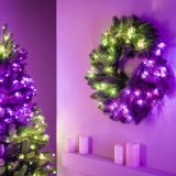 Twinkly corona preilluminata 50 RGB LED filo verde spina tipo C