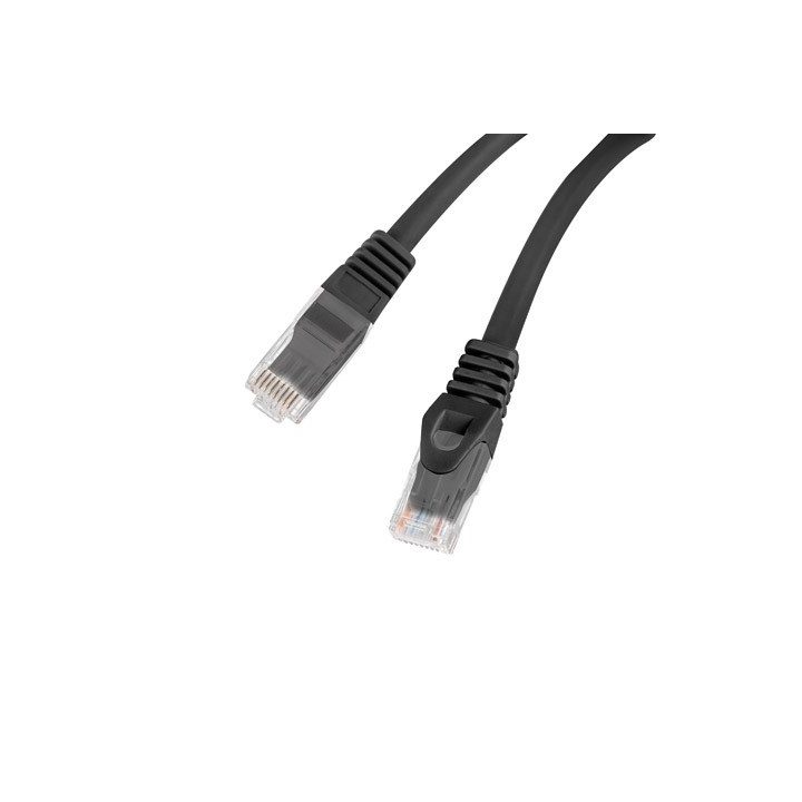 Lanberg PCU6-10CU-0025-BK cavo di rete nero 0.25 m Cat6 F/UTP (FTP) rotondo