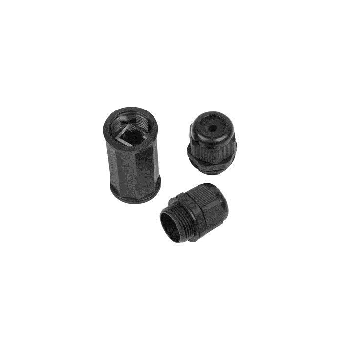 Lanberg AD-RJ45-OS6-IP67 adattatore genere cavo RJ-45 Nero