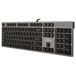 A4Tech KV-300H tastiera USB QWERTY nero grigio