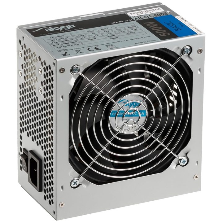 Akyga AK-B1-500E alimentatore 500 W 20+4 pin ATX ATX grigio