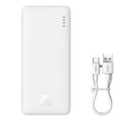 Baseus Airpow Power bank 10000mAh 20W + 30cm USB-C cavo bianco