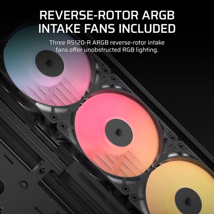 Corsair 4500X RS-R ARGB vetro temperato Mid-Tower nero Midi Tower