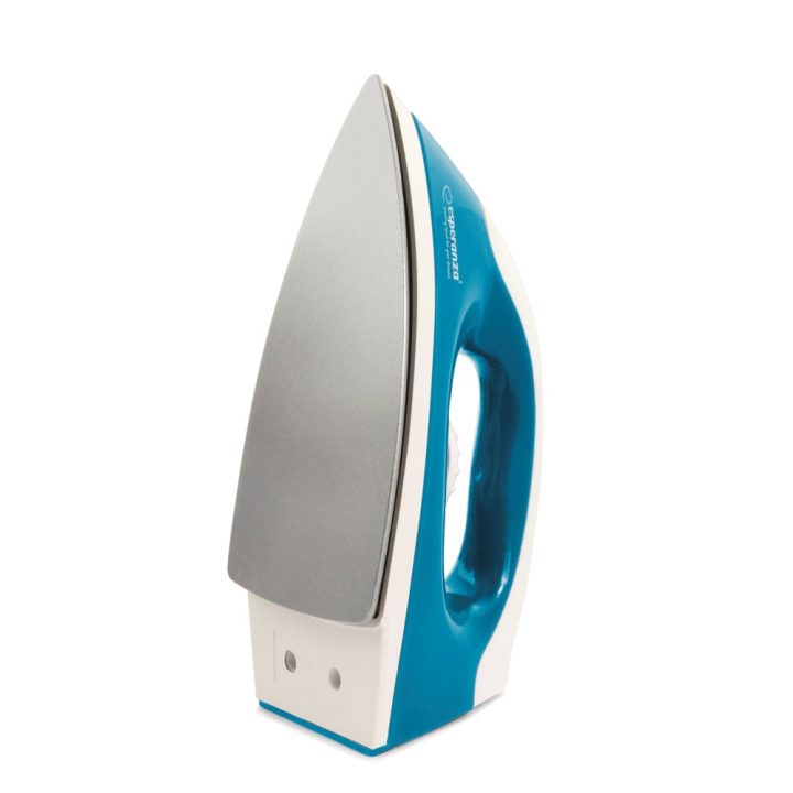 Esperanza EHI001 Ferro da stiro a secco piastra antiaderente 1200 W blu bianco