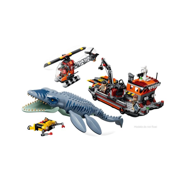 LEGO JURASSIC WORLD 77983 Mosasaurus Dinosaur Boat Attack