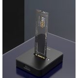 Gembird DD-U3M2 Stazione di aggancio drive storage USB 3.2 Gen 1 (3.1 Gen 1) Type-C Nero