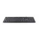 Gembird KB-U-103-RU Tastiera Office USB QWERTY Inglese Russo Nero