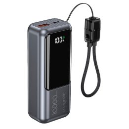 Gembird PB10-PD20-LCD-02 Powerbank compatto con ricarica veloce e display LCD 20W 10000 mAh grigio spazio