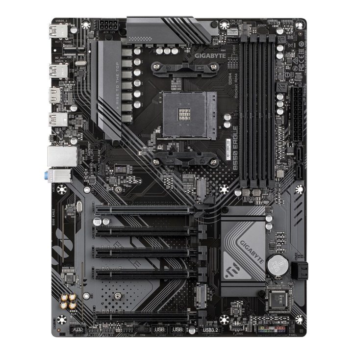 GIGABYTE B550 EAGLE Scheda madre - AMD Ryzen 5000 G-Series CPUs 10+3+1 Phases VRM fino a 3200MHz DDR4 1xPCIe 4.0 + 1xPCIe 3.0 M.