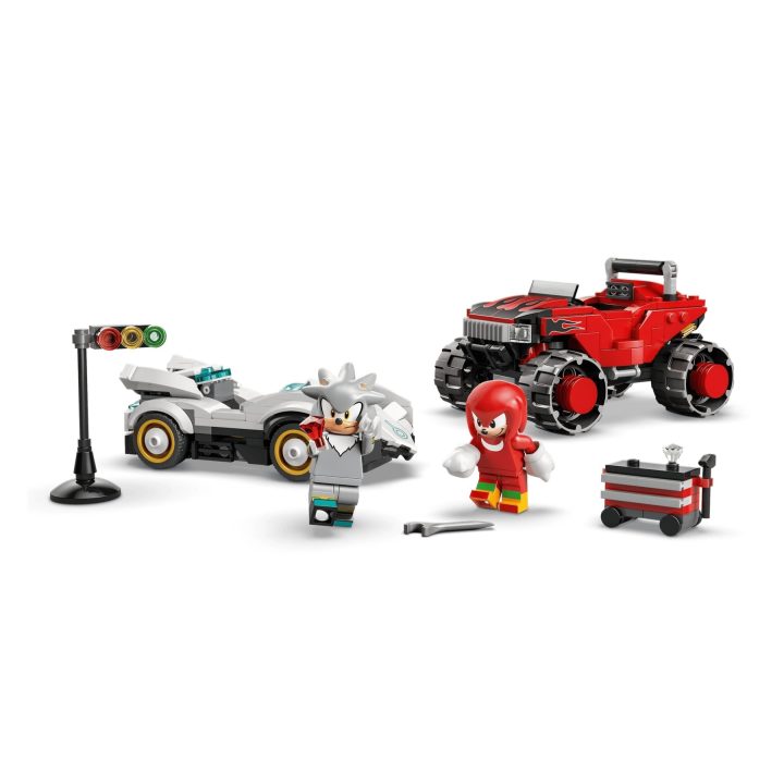 LEGO SONIC THE HEDGEHOG 77118 Silver's Car vs Knuckles' Monster Truck
