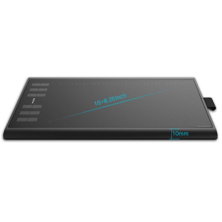 HUION H1060P tavoletta grafica 5080 lpi 250 x 160 mm USB nero