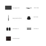 HUION H1161 tavoletta grafica 5080 lpi 279.4 x 174.6 mm USB nero