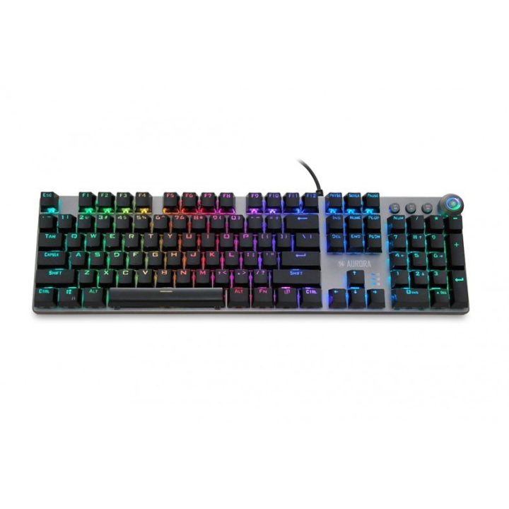 iBox Aurora K-4 tastiera USB QWERTY nero