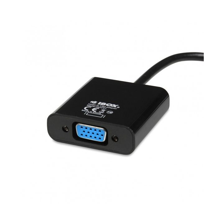 iBox IAHV01 adattatore cavo video HDMI tipo A (standard) VGA (D-Sub) nero