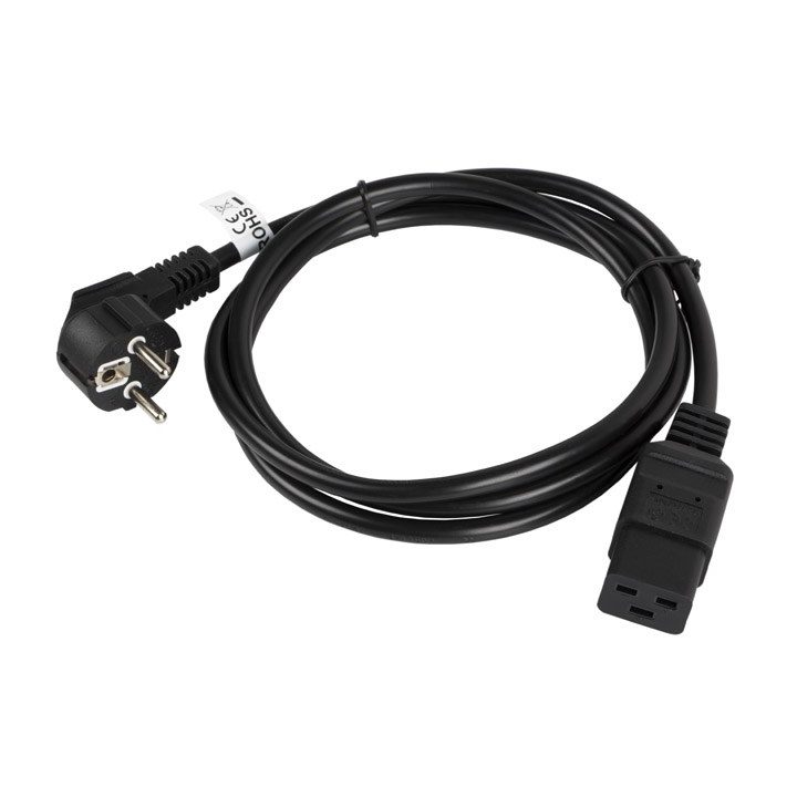 Lanberg CA-C19C-10CC-0018-BK cavo di alimentazione Nero 1.8 m CEE7/7 C19 accoppiatore